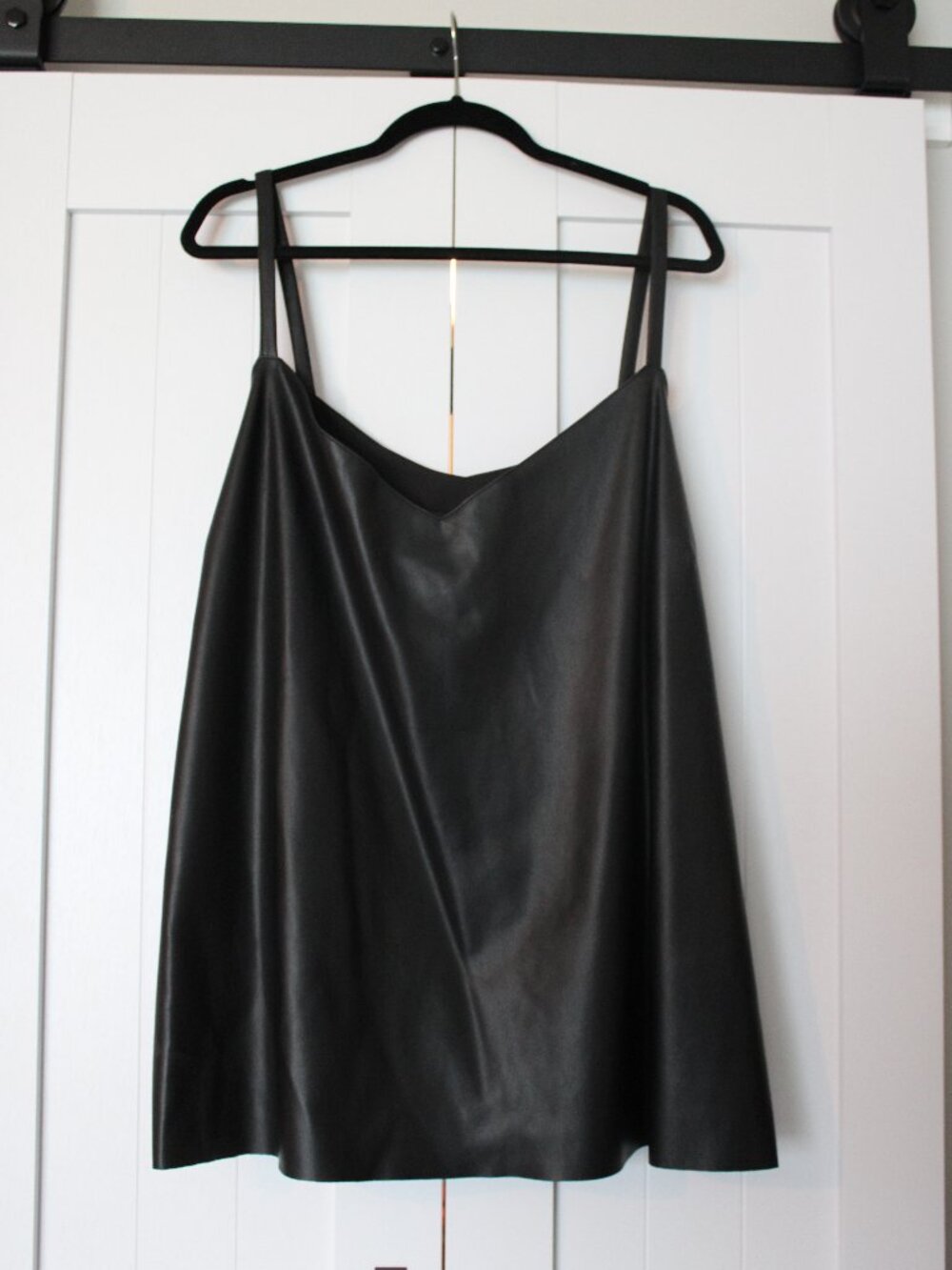 Universal Standard Cami | Women’s XL | Black Faux Leather